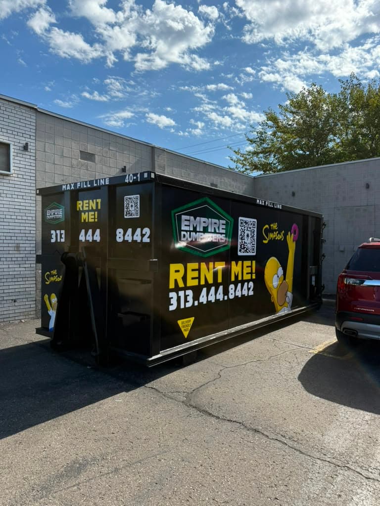 40 Yard Empire Dumpsters roll-off dumpster